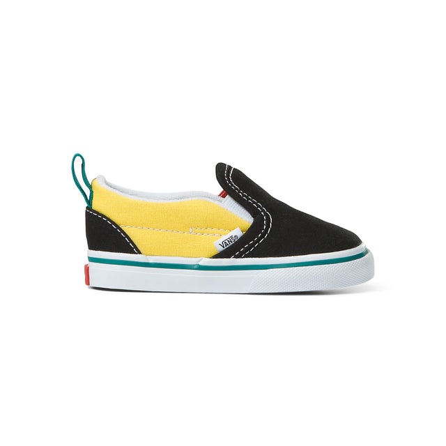 Yellow vans with black cheap zig zag