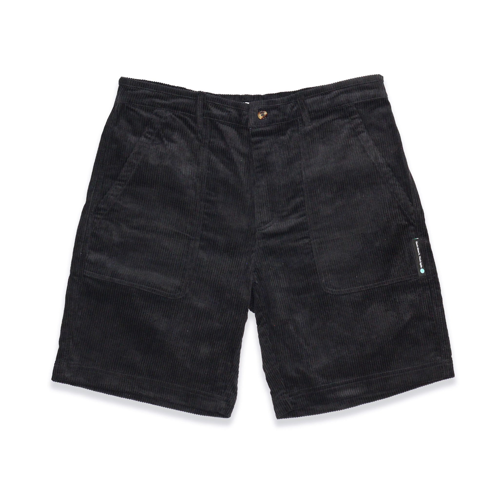 Black shop corduroy shorts